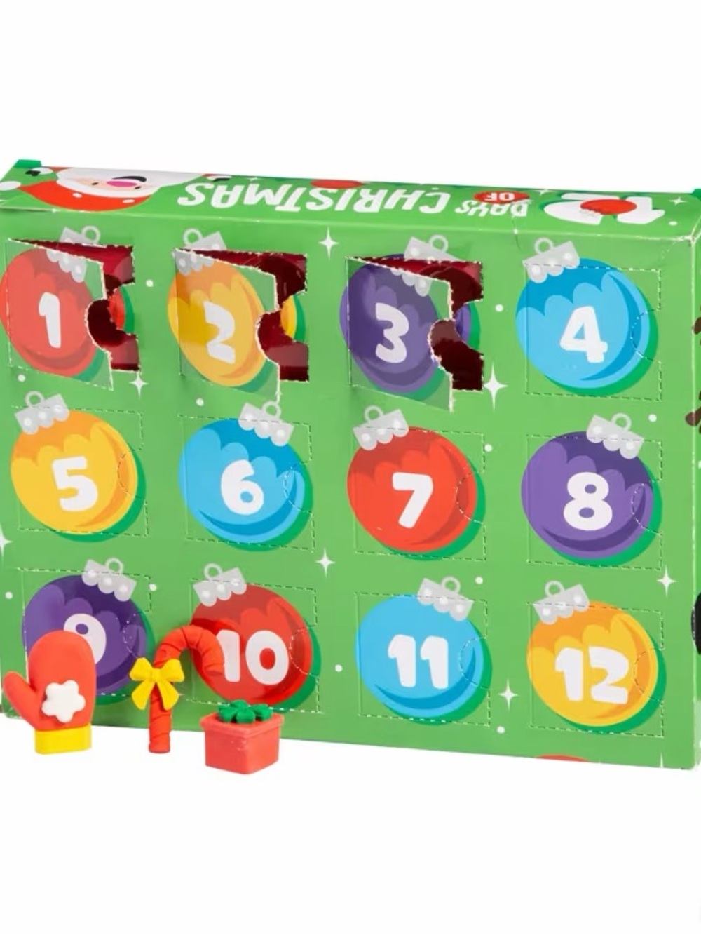 Christmas Countdown Eraser set